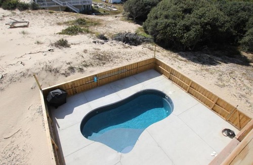 Carova Beach Casa | Semi-Oceanfront, Ocean Views, Wild Horses, Private Pool, 4x2338, Race To The Beach