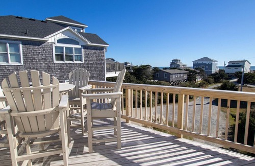 Hatteras Casa | Semi-Oceanfront, Private Pool, Hot Tub, Ocean Views, Arcade, Dog-Friendly