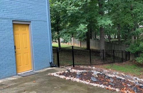 Kernersville Casa | Semi-Private Large Guest Suite; bedroom, bath, and living room in Triad