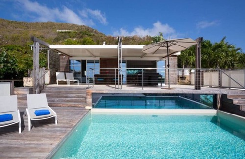 Saint-Barthelemy Casa | Ambiente sereno en Villa Magnifica, WIFI, Piscina