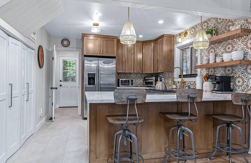 Blue Jay Casa | Serene cabin near Lake Arrowhead Village with wraparound deck & forest views