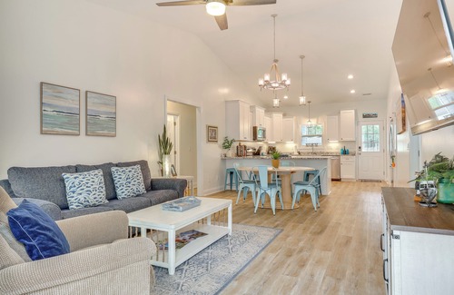 Yaupon Beach Casa | Serene Oak Island Home w/ Private Saltwater Pool!