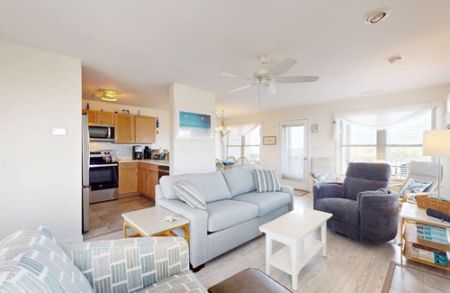 Topsail Beach Casa | Serenity Point duplex - ocean views & community pool - central AC & W/D