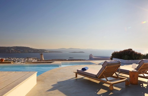 Mykonos Villa | Serviced Central Luxury Villa | Unique Sunset View | Cerca del pueblo