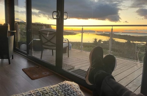 Portaferry Chalet De Esquí | Set on an elevated private site with commanding views over Strangford Lough.