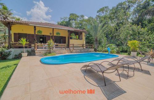 Mambucaba Casa | Seu refúgio com piscina, área verde e Churrasqueira