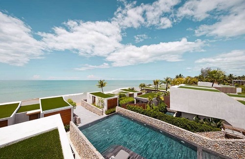 Khuekkhak Apartamento | Villa romántica con piscina frente a la playa (BS5)
