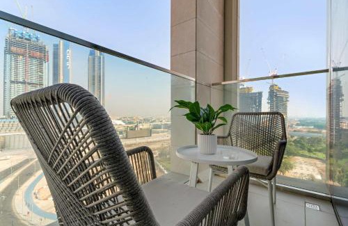 Al Safa Apartamento | Silkhaus Charming 1BDR in Canal Front Tower