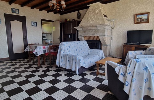 Concarneau Casa | casa de una sola planta con vistas al mar Cabellou - jardín muy bonito