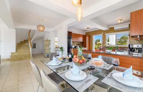 Ayia Thekla Villa | Sirens Beach House - Serene 4BR Seafront Villa with Pool in Ayia Thekla