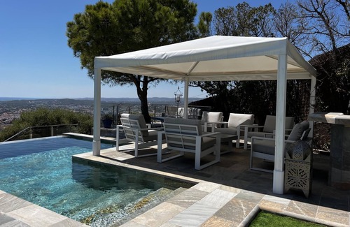Sitges Villa | Sitges Spaces Sea View Villa-6 hab./5 baños/2 piscinas/Vistas al mar/12 personas