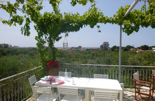 Lepreo Casa | Casa de seis dormitorios con terraza con vistas al mar Jónico