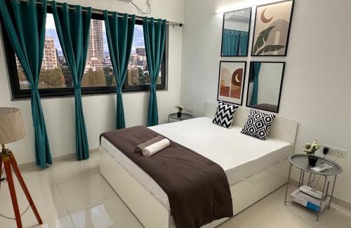 Hadapsar Apartamento | Skye Private 1Bhk in Amanora Park Town with WiFi AC Smart TV Washing Machine