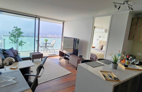 Apoquindo Apartamento | SkyView Andes & Manquehue - Apt 36th Floor - Las Condes, Chile