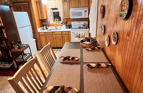 Wakefield-Peacedale Cabina | Small cozy cabin with grill & fire pit close to beaches, skiing, biking and URI.