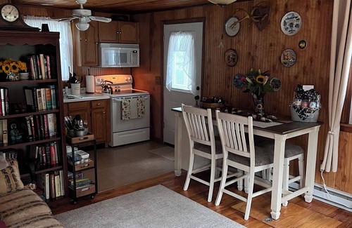 Wakefield-Peacedale Cabina | Small cozy cabin with grill & fire pit close to beaches, skiing, biking and URI.