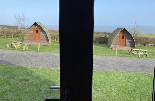 Berwick-upon-Tweed Cabina | Básico-Cabaña-Communal washrooms-Vista al campo