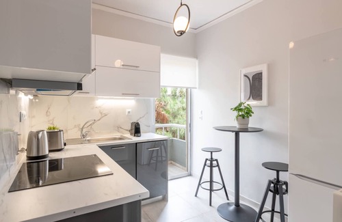 Agia Paraskevi Apartamento | Smart Chic 1BR Apartment in Agia Paraskevi