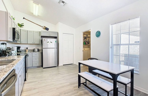Crescent Lakes Casa | Smiling Disney Oasis heated pool home in Kissimmee with Game room.