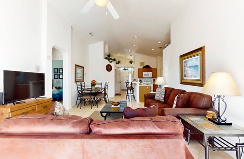 Marbella Casa | Snowbird-friendly home with private pool, spa, game room, tennis, basketball, AC