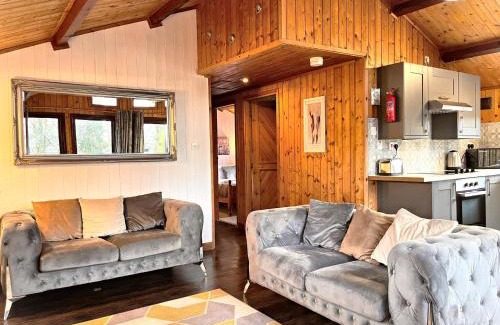 Llanybri Chalet De Esquí | Snowdrop 9 Hot Tub-Woodlandlodges-Pembrokeshire