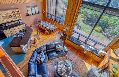 Newport Casa | Soaring Ceilings in Sea-View Custom Townhome with King Suite, Lofts and Hot Tub!