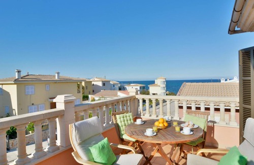 Son Serra de Marina Apartamento | Son Serra Beach Apartment sea Views and Terrace