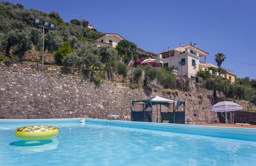 Sori Apartamento | Sori: Penthouse en Villa con piscina y vista panorámica del Golfo Paradiso