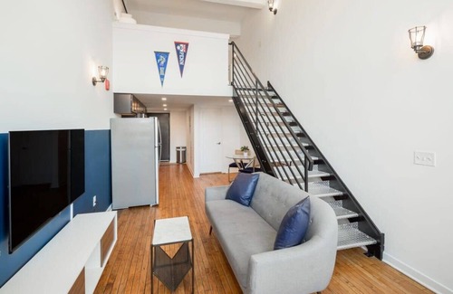 West Philadelphia Apartamento | Sosuite | Studio Loft w W/D, Gym, Lounge