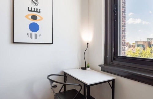 West Philadelphia Apartamento | Sosuite | Studio Loft w W/D, Gym, Lounge