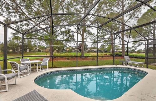 Haines City Villa | South facing Pool off South Dunes golf fairway