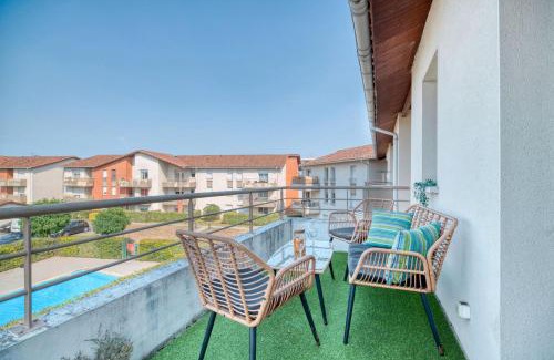 Saint - Martin - du - Touch Apartamento | Spacieux proche aéroport et airbus