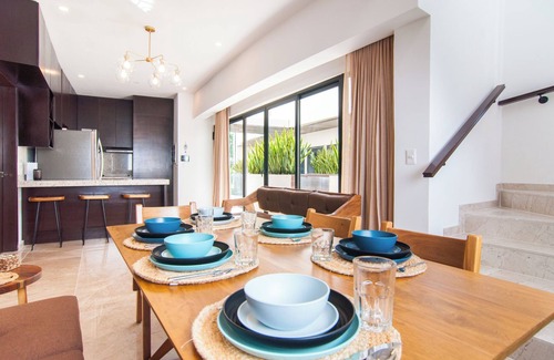 Akumal Condominio | Spacious 3-bdrm condo in gated res., w/ Fitness room, WiFi & Private Plunge Pool