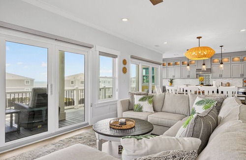 Ocean Isle Beach Casa | Spacious 5-bedroom Retreat with Heated Pool & Elevator