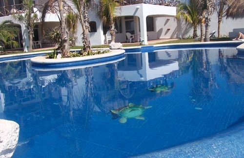 Akumal Condominio | Amplio condominio Akumal, hermosa vista y piscina en elegante y cómoda Mi Casa del Mar