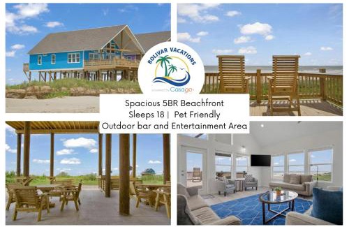 Port Bolivar Casa | Spacious Beachfront 5BR with Gorgeous Ocean views - Blue Footed