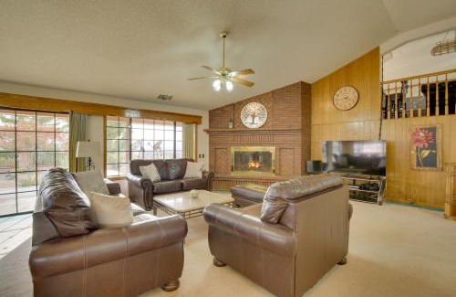 Apple Valley Casa | Spacious California Oasis Patio, Fireplace and Pool