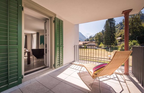 Central Interlaken Apartamento | Dependencia 2, perfecto apartamento 1 ª planta con vistas a la montaña, ascensor y bienestar