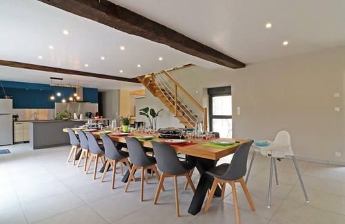 La Chapelle d'Audaine Cabaña | Casa rural con sauna, billar, y zona de juegos para niños en entorno natural de 1 ha