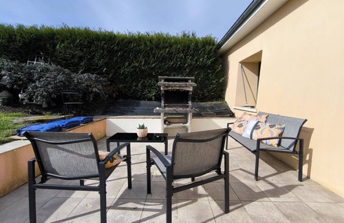 Cerences Cabaña | Casa familiar en Cérences: jardín, terraza, wifi, BBQ y mascotas bienvenidas
