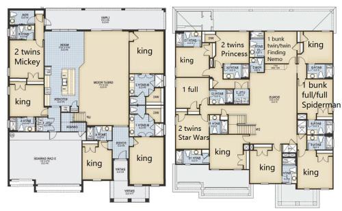 Kissimmee Casa | Spacious Family Reunion 15BR Home Pool Spa Game Rm