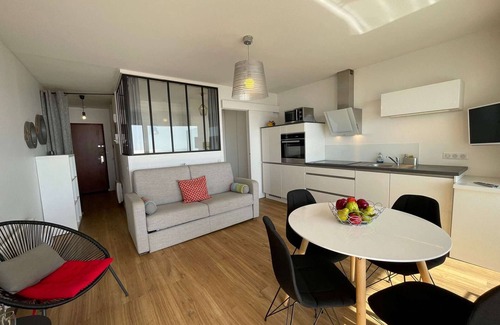 Saint-Hilaire-de-Riez Apartamento | Amplio estudio cabina 4 pers, balcón, renovado, cerca del mar, Saint-Hilaire-de-Riez
