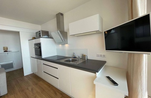 Saint-Hilaire-de-Riez Apartamento | Amplio estudio cabina 4 pers, balcón, renovado, cerca del mar, Saint-Hilaire-de-Riez