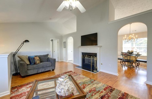 Riverdale Casa | Spacious Georgia Home with Deck, Grills and Fireplace!