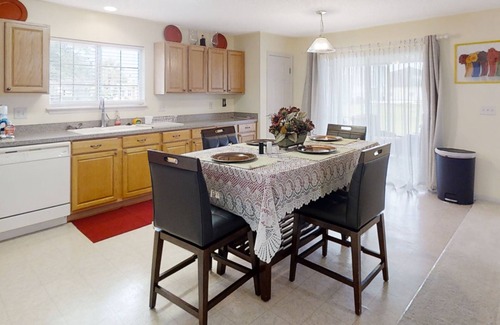 Westside Casa | Spacious home with sunroom, patio, fireplace, & water views