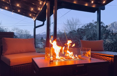 Ogden Casa | Spacious Mountain Modern Getaway - Hot Tub, Home Theater & Fire Pit