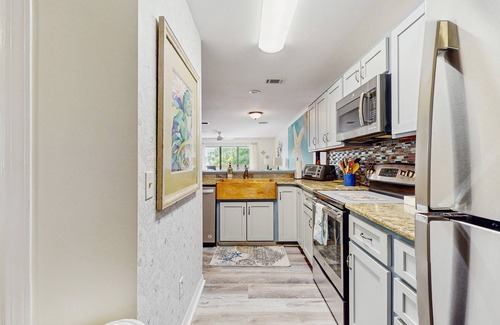Gulf Lagoon Beach Villa | Spacious townhome with boat dock close to entertainment
