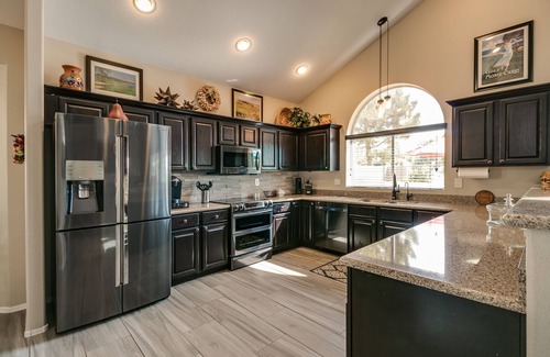 Superstition Springs Casa | Spectacular Golf Course Home with Pool and Views!