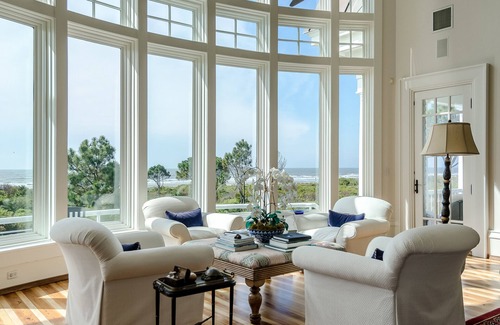 Vanderhorst Plantation Casa | Espectacular casa frente al mar en Kiawah con piscina y paseo marítimo privado a la playa