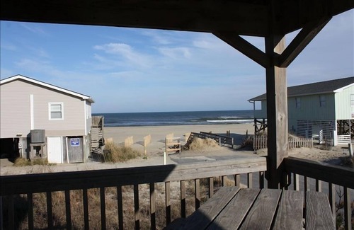 South Nags Head Cabaña | Espectacular vistas al océano!, Acceso a la playa W / Semi-Privado